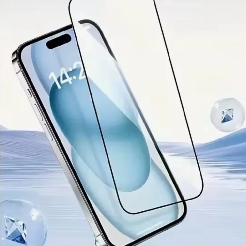 Black Smartphone with Screen Protector
